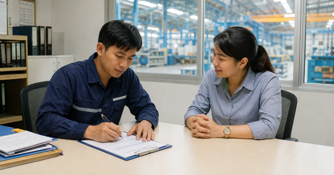 หัวหน้างานบันทึกการพูดคุยเรื่องผลงานกับพนักงานเป็นลายลักษณ์อักษรตั้งแต่เริ่มเห็นสัญญาณ