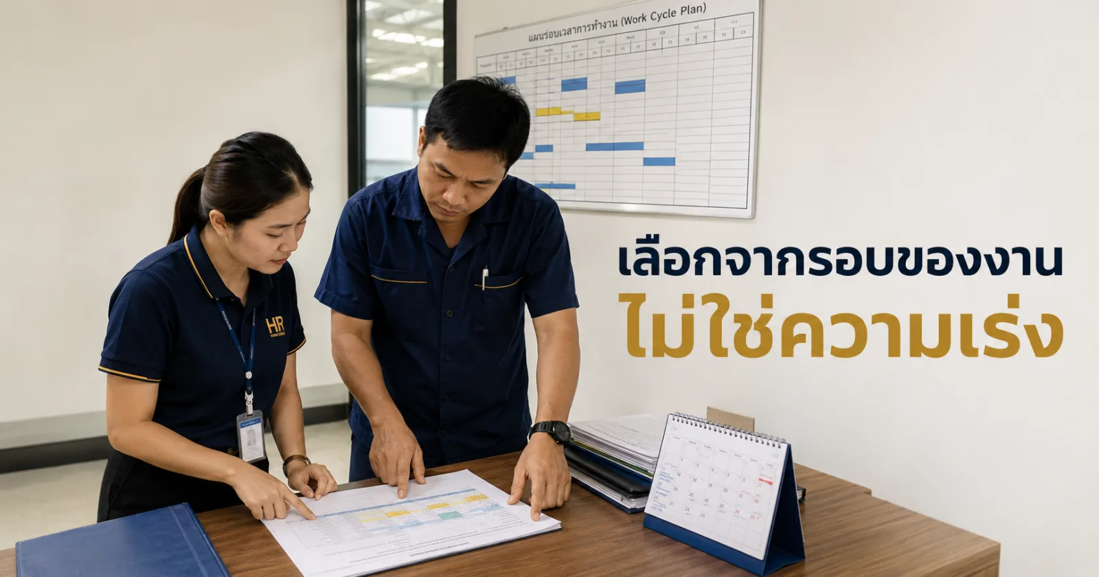 ฝ่ายบุคคลและหัวหน้าแผนกกำหนดระยะเวลา PIP โดยนับจากรอบวัดผลของงาน