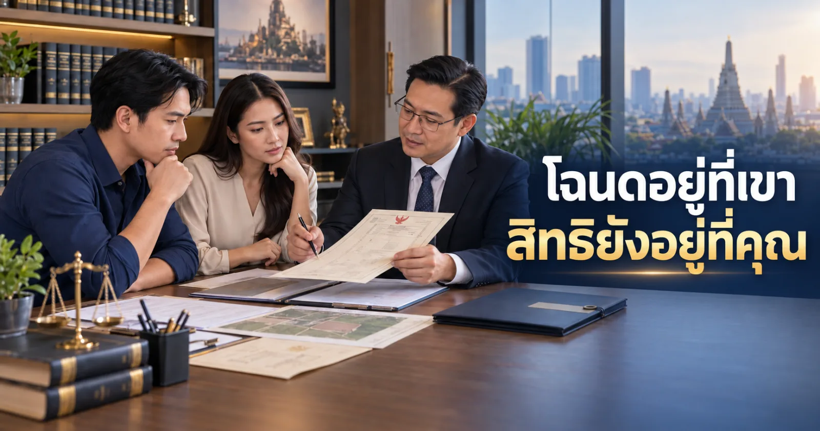 พี่น้องยึดโฉนดมรดกและทายาทตรวจเอกสารสิทธิที่ดินกับทนาย