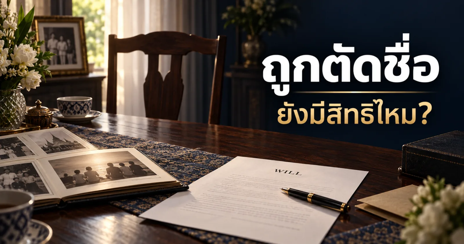 ถูกตัดชื่อออกจากพินัยกรรมยังมีสิทธิรับมรดกหรือฟ้องได้หรือไม่