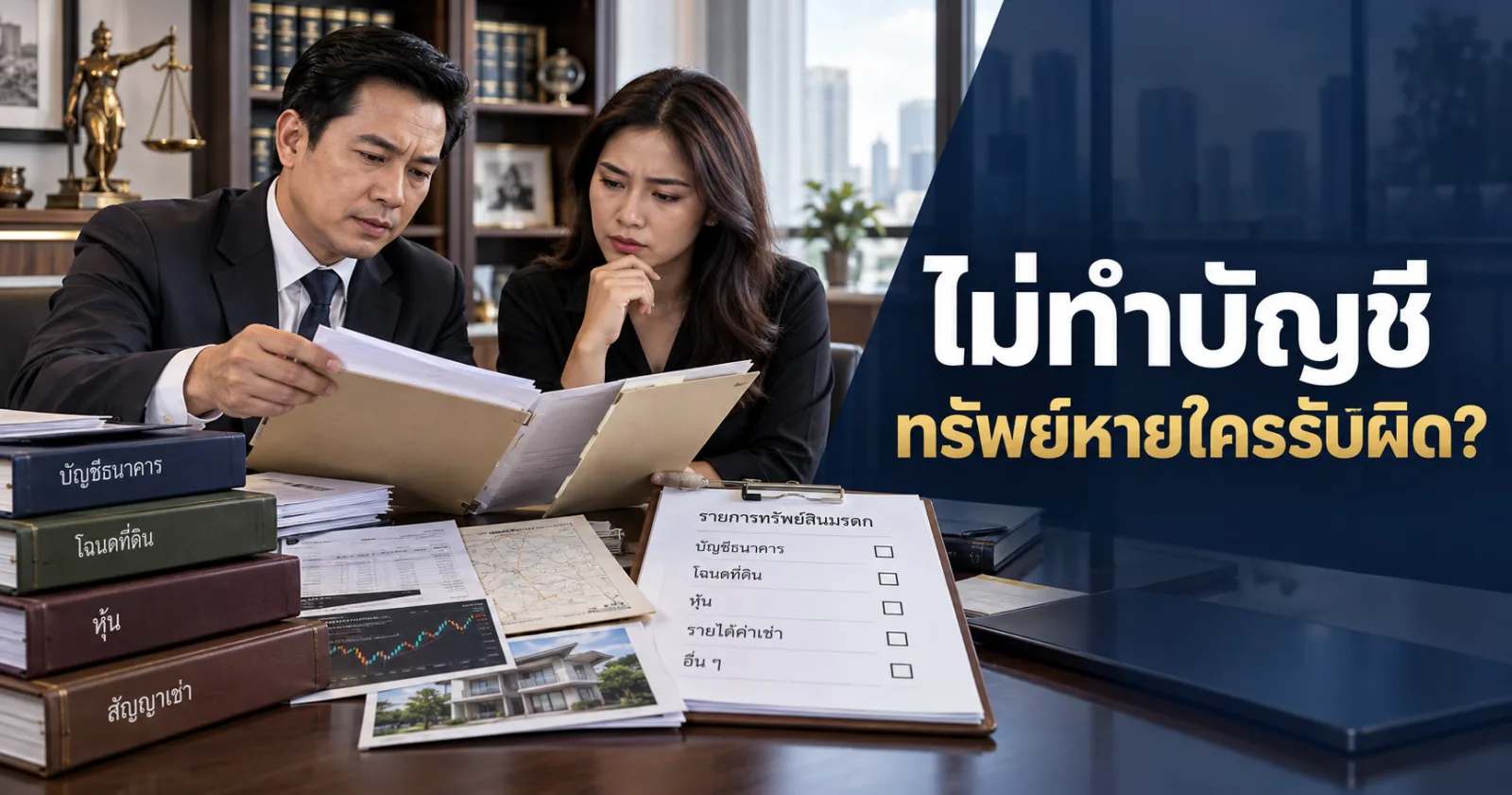 ทายาทและทนายตรวจบัญชีทรัพย์มรดกที่ผู้จัดการมรดกปกปิด