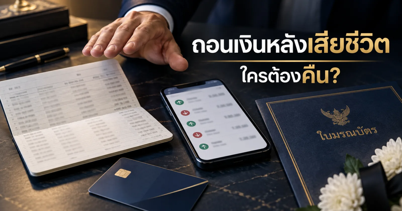 ถอนเงินจากบัญชีผู้เสียชีวิตก่อนตั้งผู้จัดการมรดก ใครต้องคืนเงิน