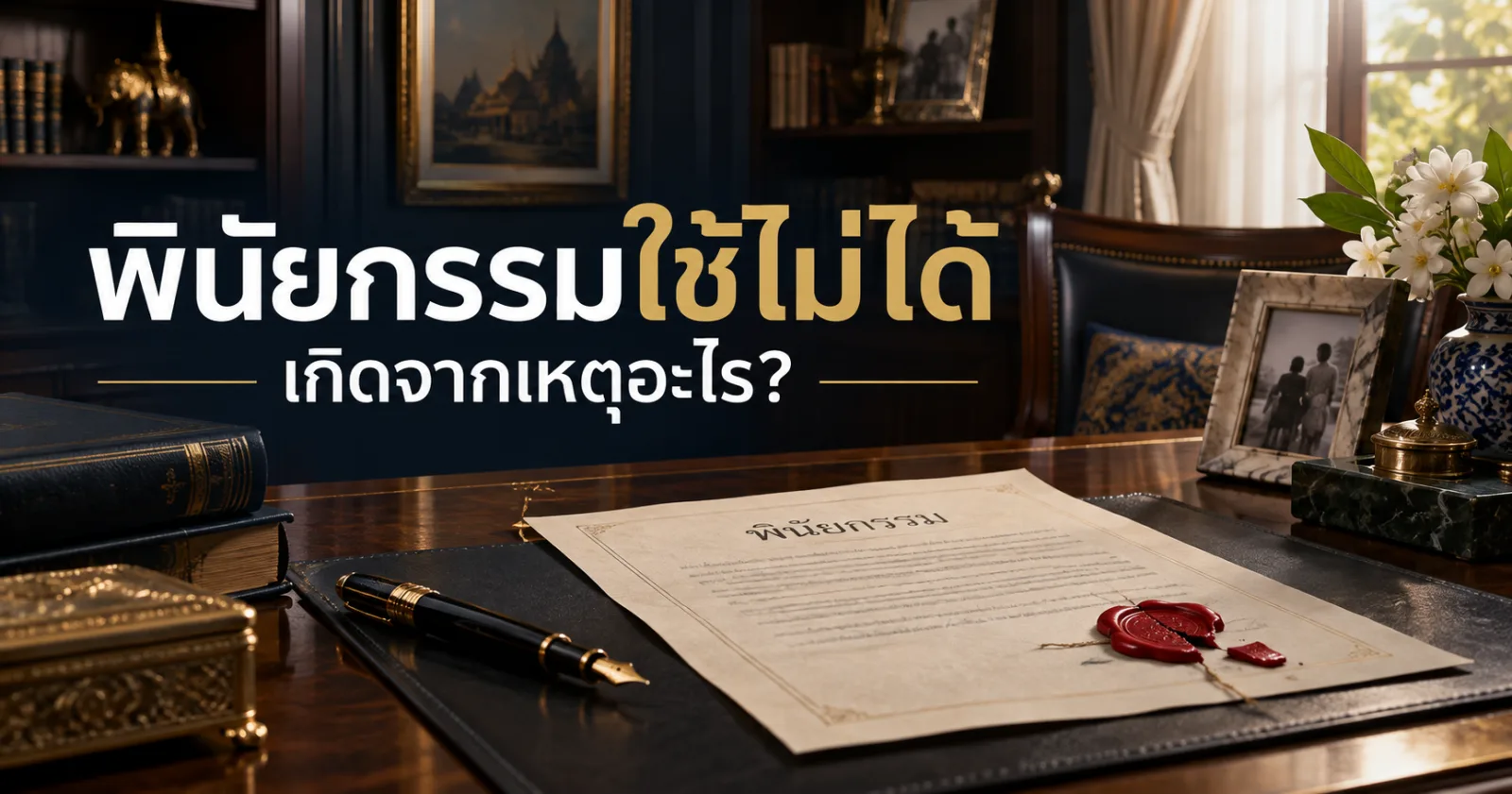 พินัยกรรมใช้ไม่ได้เกิดจากเหตุอะไร แนวทางฟ้องพินัยกรรมเป็นโมฆะ