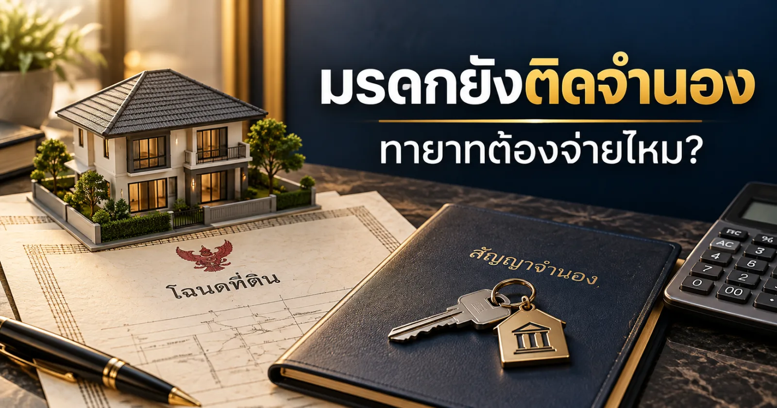 บ้านหรือที่ดินมรดกยังติดจำนอง ทายาทต้องจ่ายหนี้ไหม