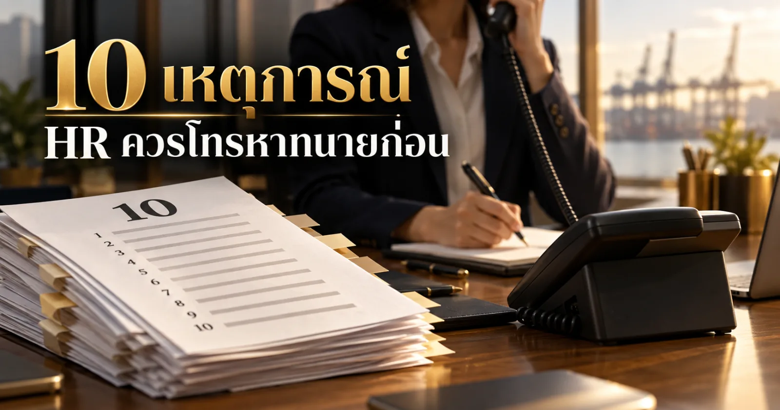 10 เหตุการณ์ HR ควรโทรหาทนายก่อน