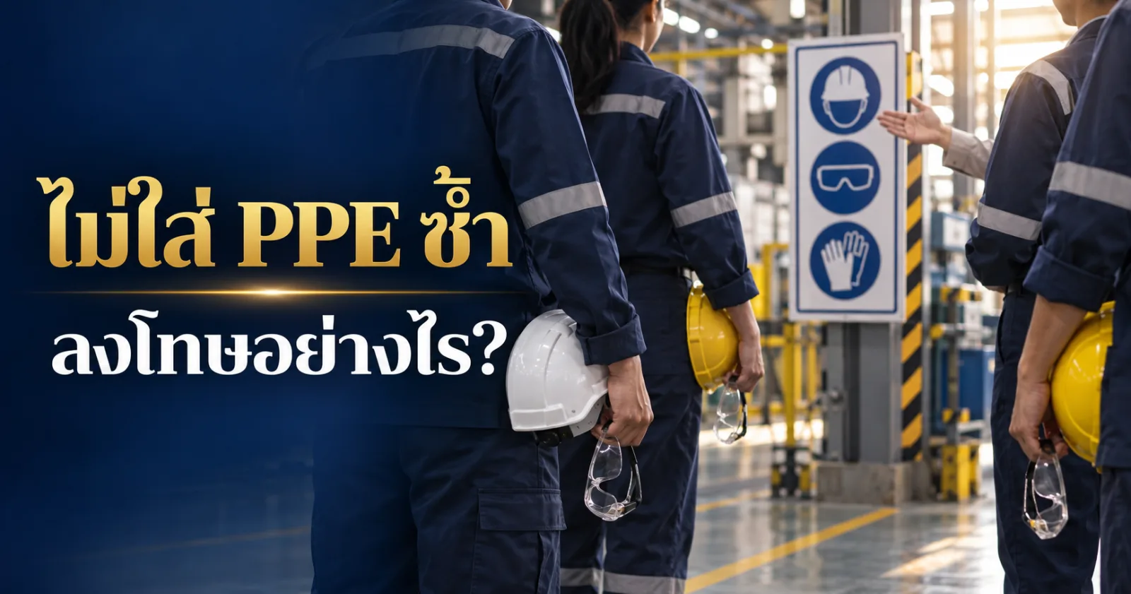 ไม่ใส่ PPE ซ้ำ ลงโทษอย่างไร เอกสารความปลอดภัยสำหรับโรงงาน