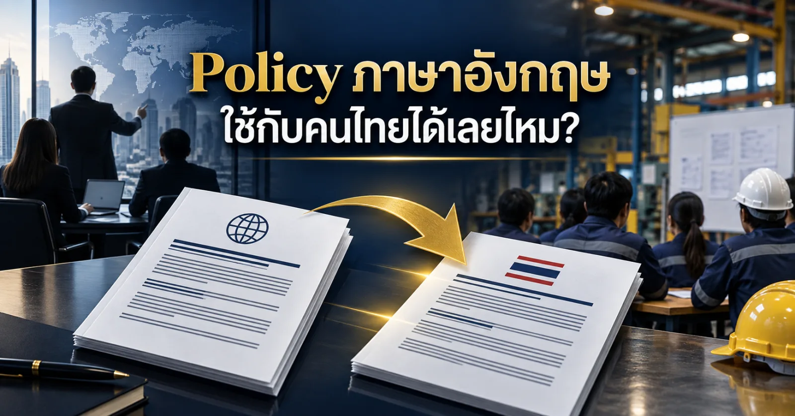 Policy ภาษาอังกฤษ ใช้กับพนักงานไทยได้เลยไหม