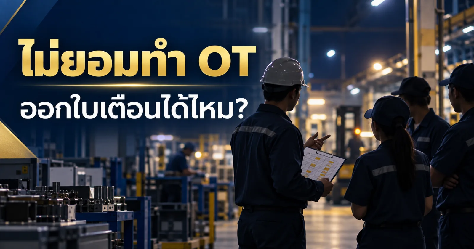 ไม่ยอมทำ OT ออกใบเตือนได้ไหม แนวทางสำหรับนายจ้างและ HR