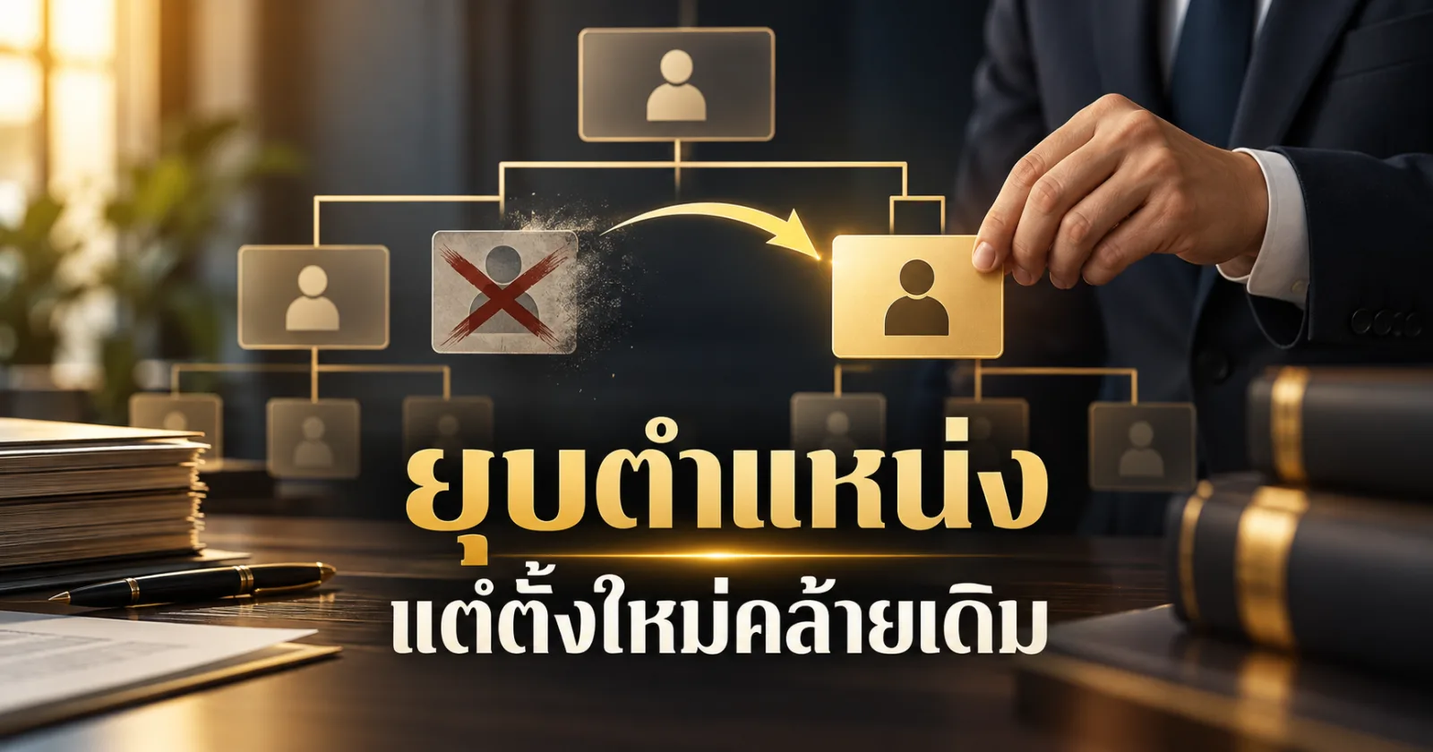 ยุบตำแหน่ง แต่ตั้งใหม่คล้ายเดิม เสี่ยงอะไร