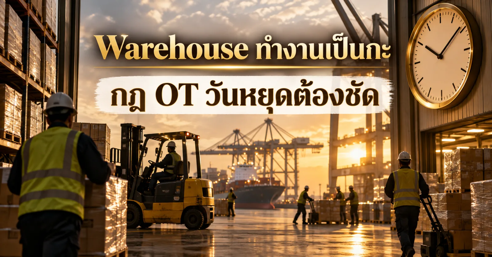 Warehouse ทำงานเป็นกะ กฎ OT วันหยุดต้องชัด