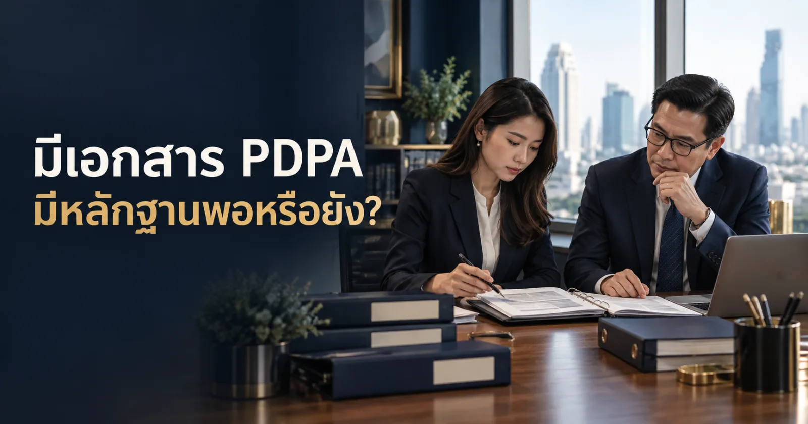 ฝ่ายกำกับข้อมูลและทนายตรวจแฟ้มหลักฐานความพร้อม PDPA ขององค์กร พร้อมข้อความ มีเอกสาร PDPA มีหลักฐานพอหรือยัง?