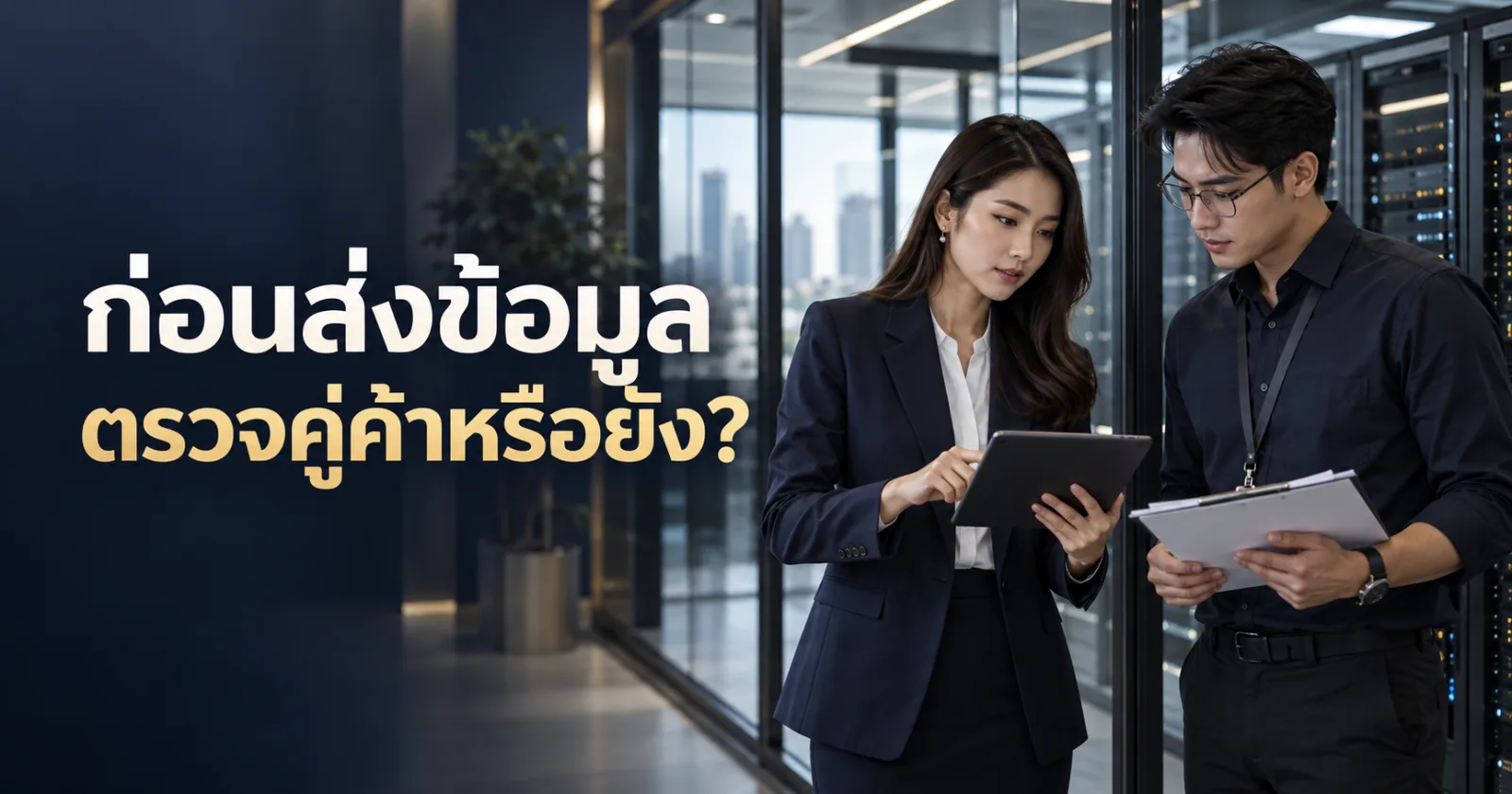 ฝ่ายกฎหมายและวิศวกรตรวจระบบของคู่ค้าก่อนอนุญาตให้เข้าถึงข้อมูล พร้อมข้อความ ก่อนส่งข้อมูล ตรวจคู่ค้าหรือยัง?