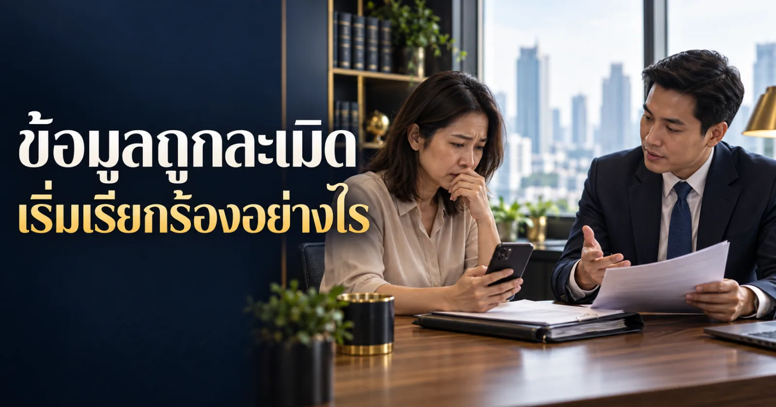 ประชาชนปรึกษาทนายเรื่องทางเลือกเมื่อถูกละเมิดข้อมูล