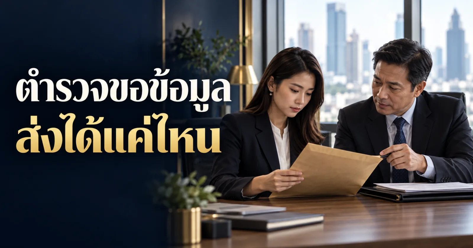 เจ้าหน้าที่บริษัทตรวจหนังสือขอข้อมูล