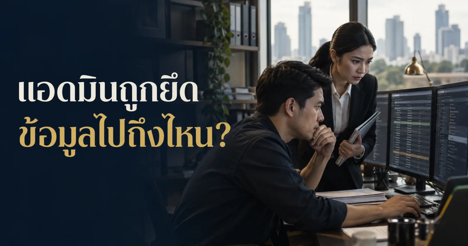 ผู้ดูแลตรวจเหตุบัญชีแอดมินถูกยึด พร้อม Hook ภาษาไทยเรื่องเปลี่ยนรหัสผ่านแล้วยังจบหรือไม่