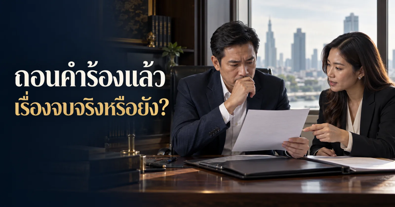 ผู้บริหารตรวจหนังสือถอนคำร้อง PDPA และงานค้าง พร้อม Hook ภาษาไทย
