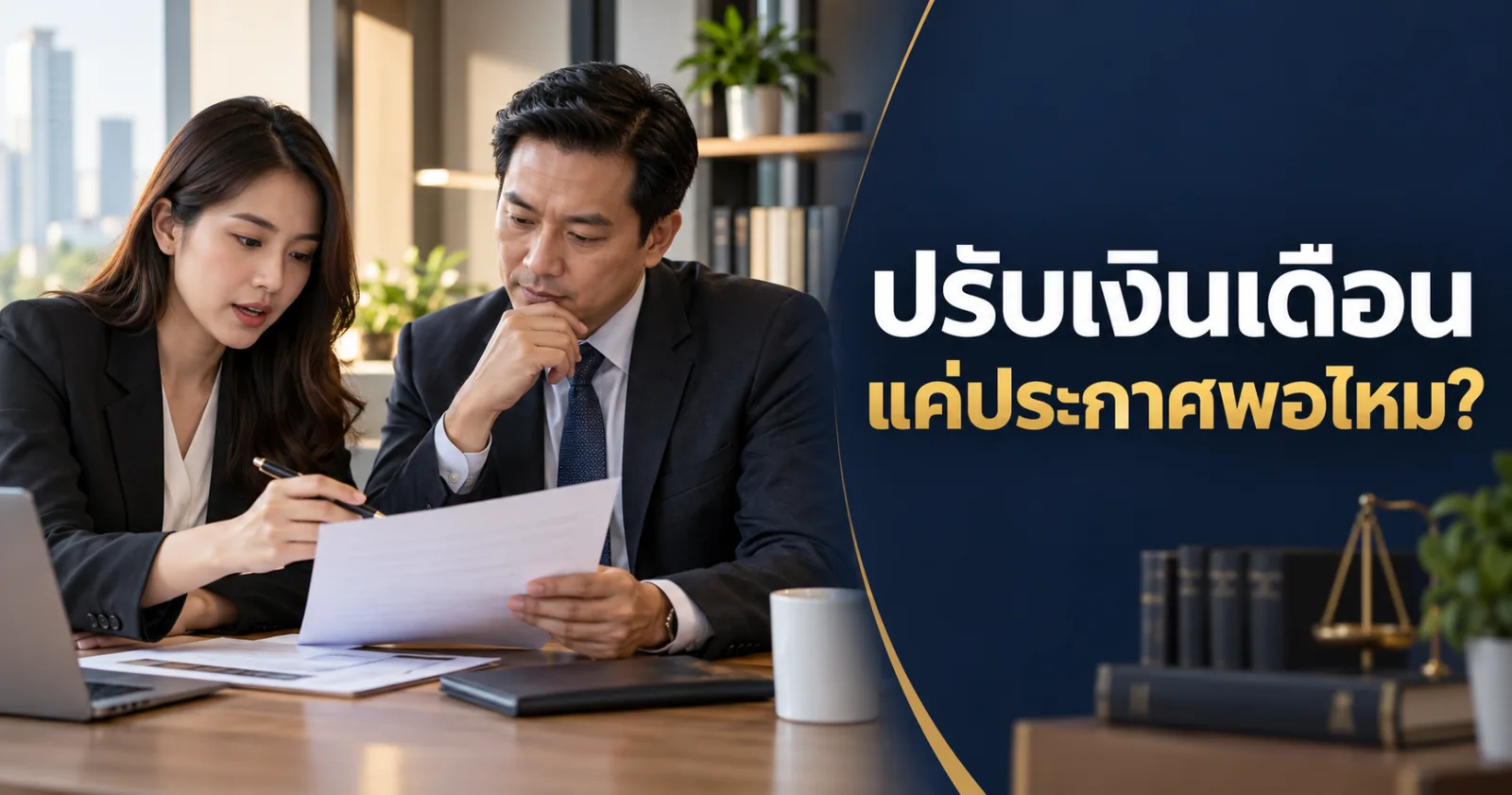 HR อธิบายตารางเงินเดือนพร้อมข้อความ ปรับเงินเดือน แค่ประกาศพอไหม