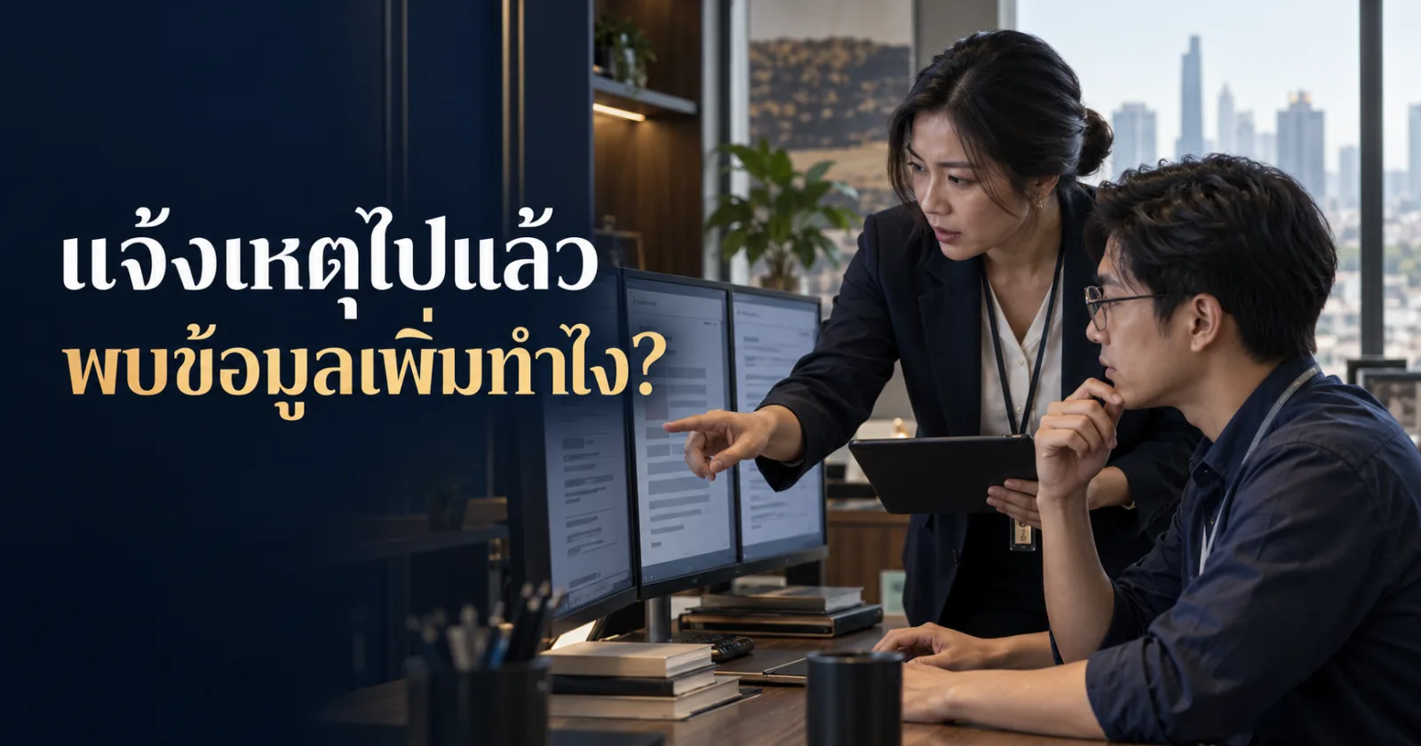 ทีม PDPA ตรวจข้อมูลใหม่เพื่อส่งรายงานเหตุเพิ่มเติม พร้อม Hook ภาษาไทย