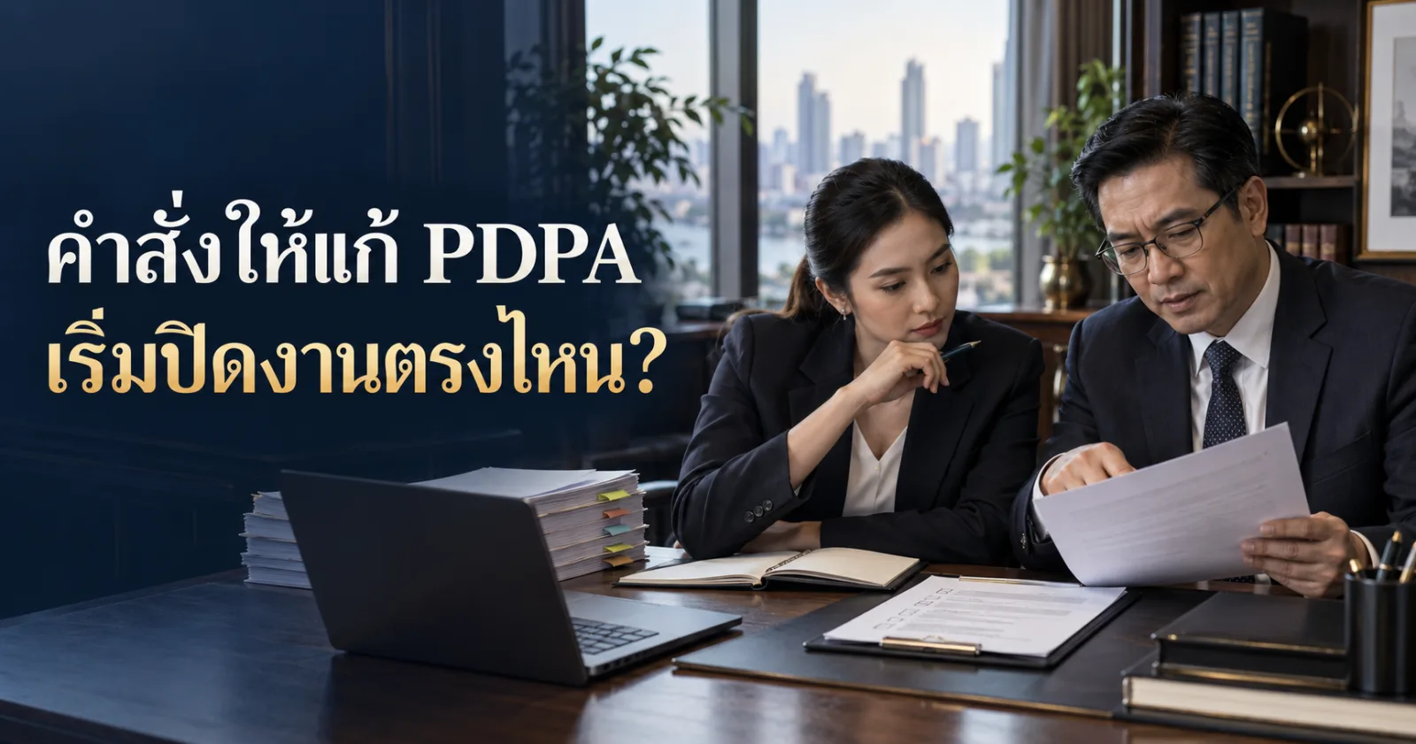 ทีมงานตรวจคำสั่งแก้ไข PDPA และแผนรายงานผล พร้อม Hook ภาษาไทย