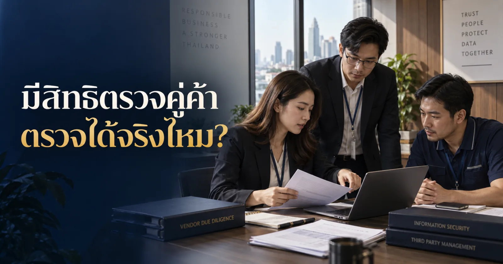 ทีมตรวจและคู่ค้าทบทวนหลักฐาน DPA พร้อม Hook ภาษาไทยเรื่องตรวจคู่ค้าได้แค่ไหน