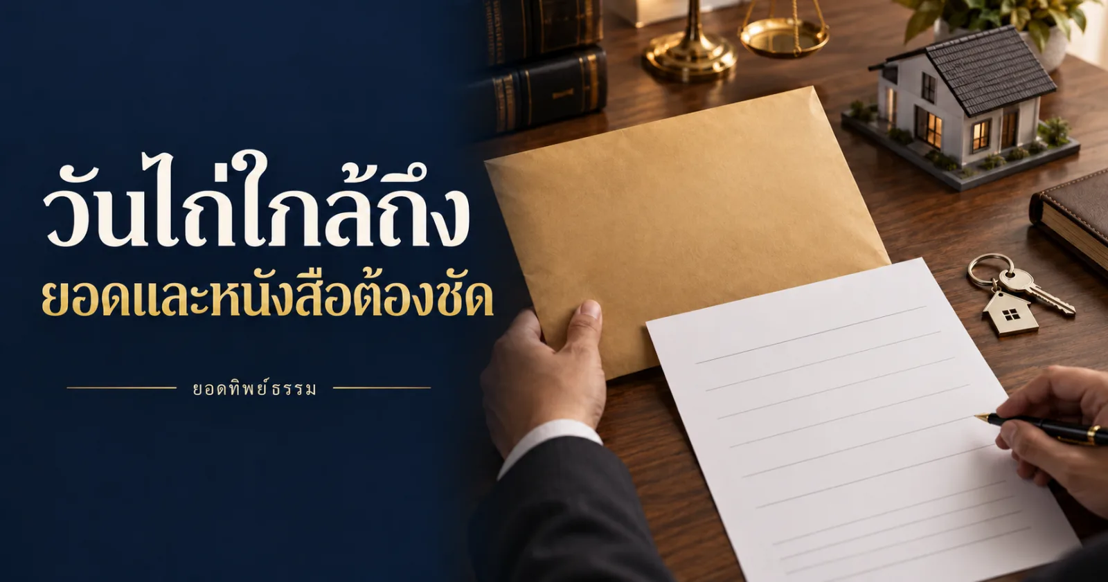 วันไถ่ใกล้ถึง ยอดและหนังสือต้องชัด ภาพตรวจเอกสารและเตรียมเงินไถ่ขายฝากที่ดิน