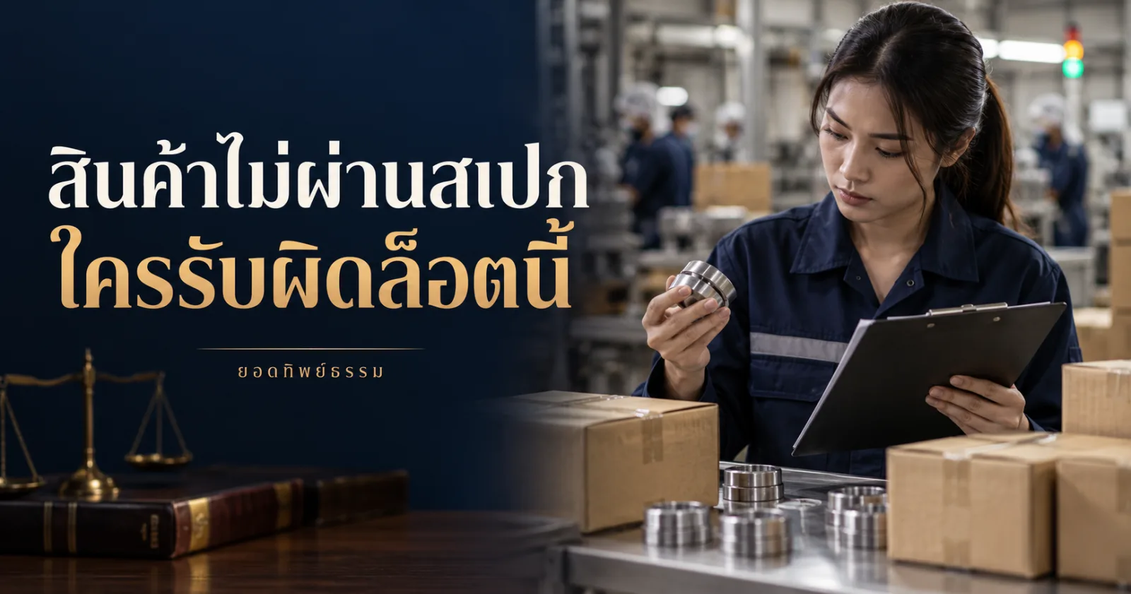 สินค้าไม่ผ่านสเปก ใครรับผิดล็อตนี้ ภาพตรวจคุณภาพสินค้ากับเอกสารล็อตผลิต