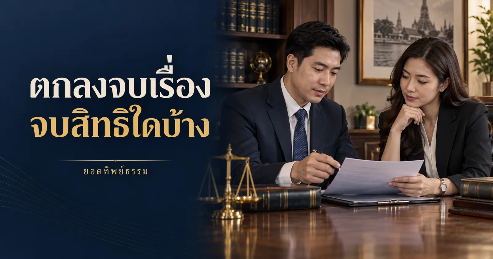 คู่กรณีตรวจข้อตกลงยุติข้อพิพาท ข้อความตกลงจบเรื่อง จบสิทธิใดบ้าง