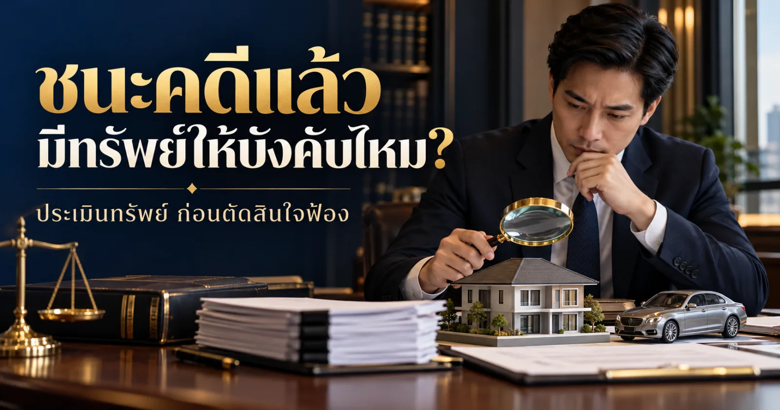 ชนะคดีแล้ว มีทรัพย์ให้บังคับไหม ประเมินทรัพย์ก่อนตัดสินใจฟ้อง