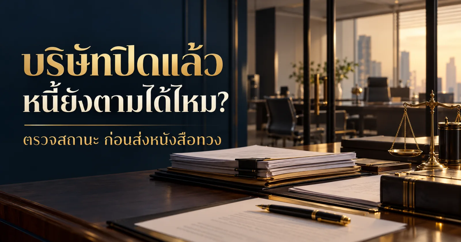 บริษัทปิดแล้ว หนี้ยังตามได้ไหม ตรวจสถานะก่อนส่งหนังสือทวง