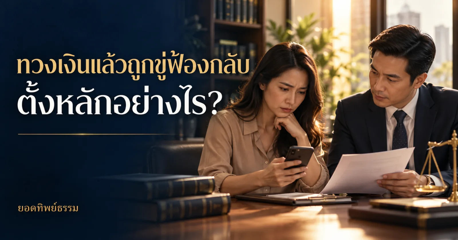ทวงเงินแล้วถูกขู่ฟ้องกลับ ตั้งหลักอย่างไร ตรวจข้อความและฐานหนี้