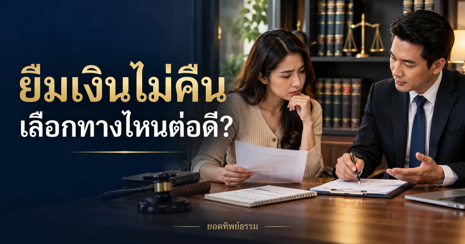 ยืมเงินไม่คืน เลือกทางไหนต่อดี เปรียบเทียบทางเรียกเงินคืน