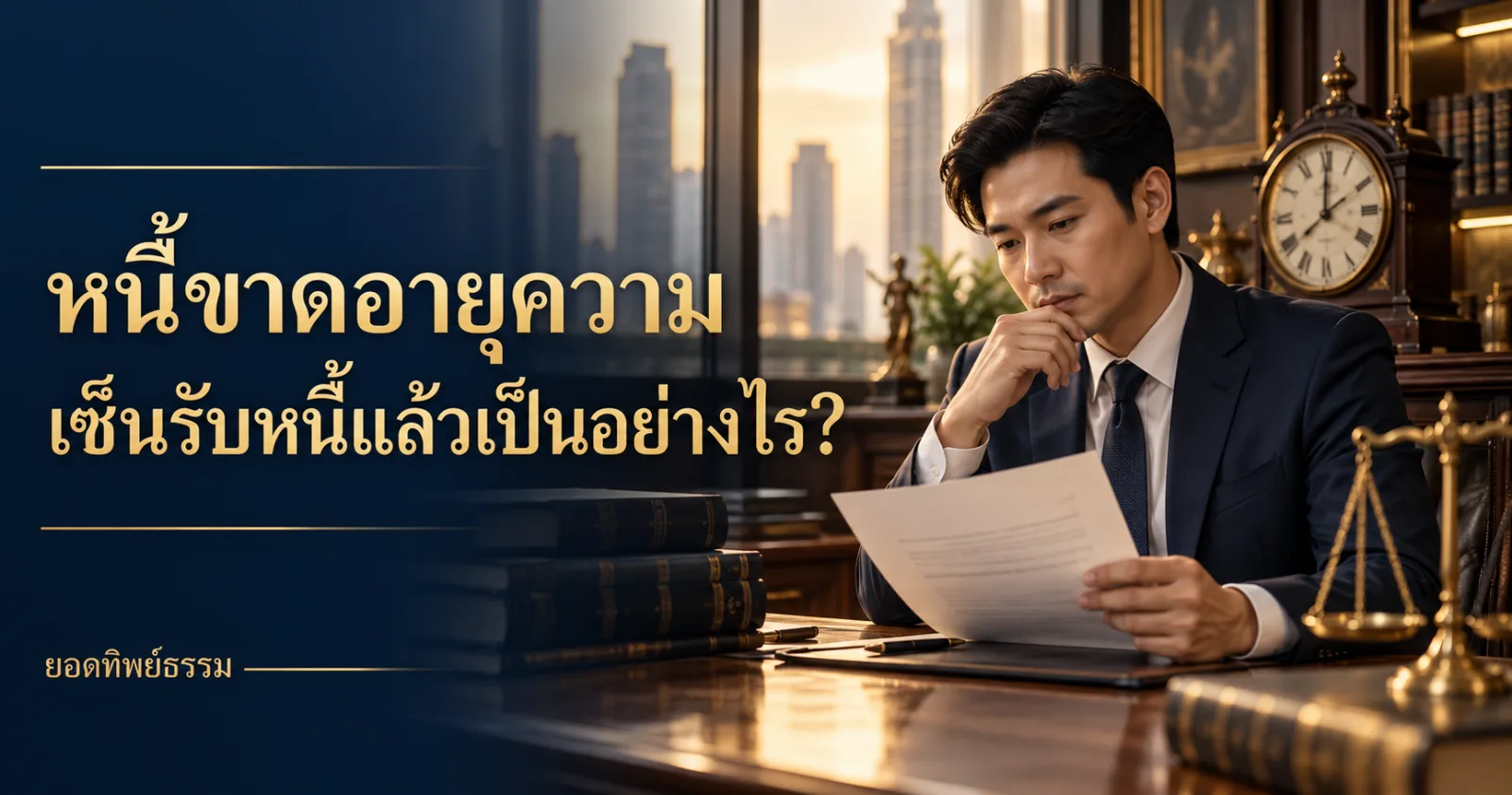 หนี้ขาดอายุความ เซ็นรับหนี้แล้วเป็นอย่างไร ภาพประกอบการตรวจหนี้เก่า