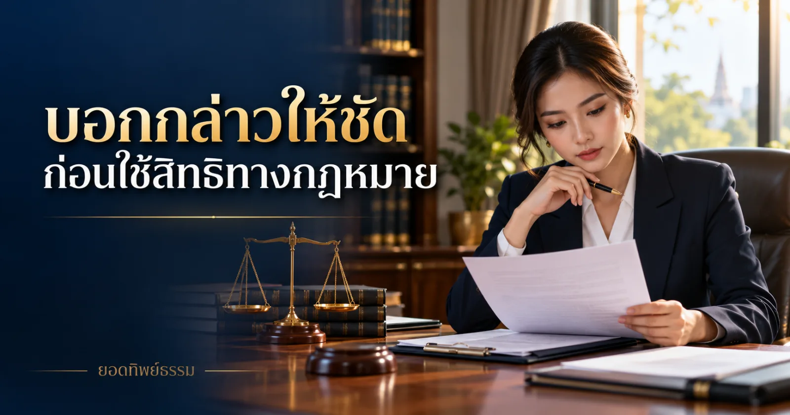 ทนายตรวจหนังสือกับสัญญา ข้อความ บอกกล่าวให้ชัด ก่อนใช้สิทธิทางกฎหมาย