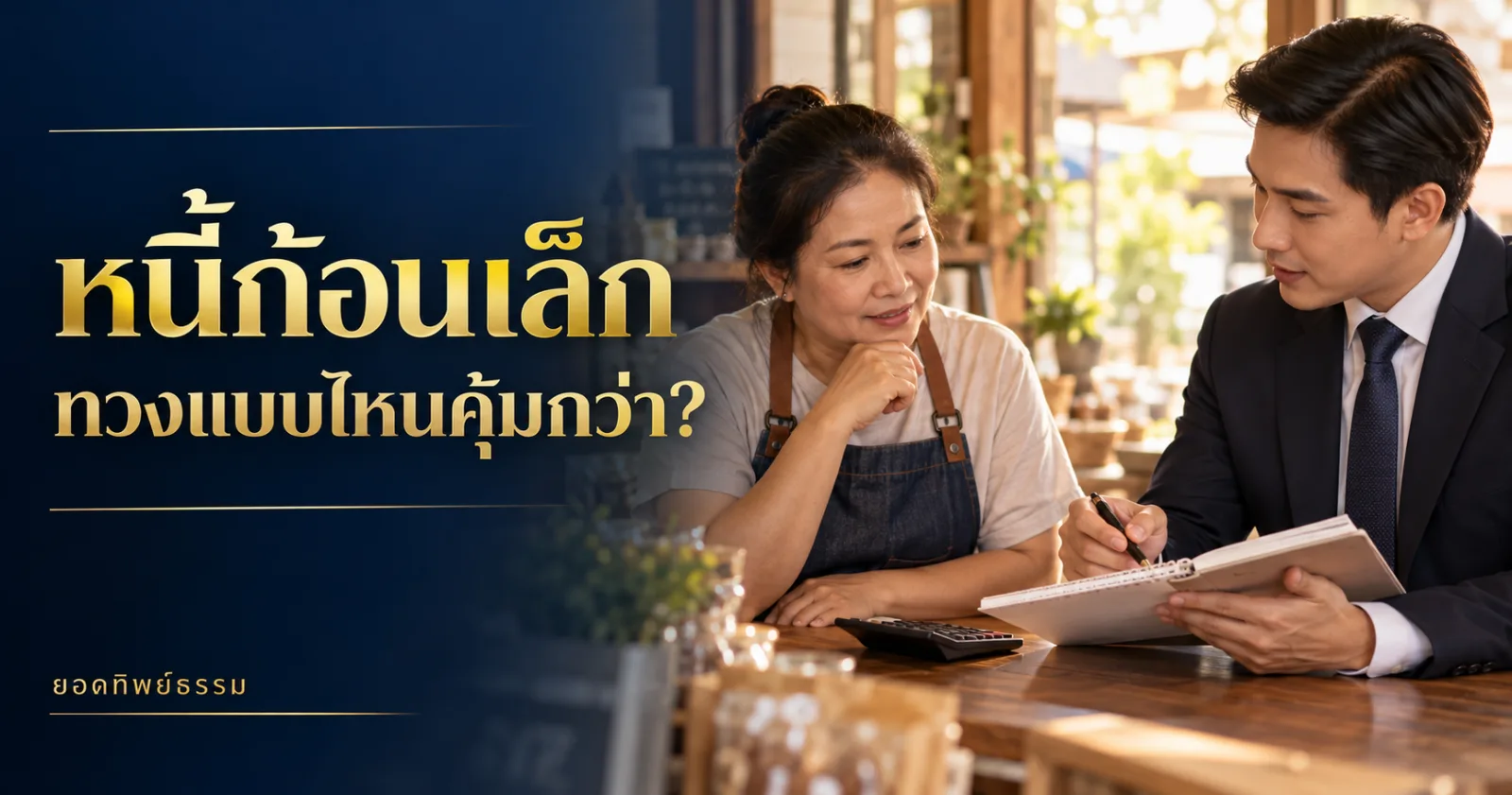 หนี้ก้อนเล็ก ทวงแบบไหนคุ้มกว่า ภาพประกอบการเลือกวิธีติดตามหนี้